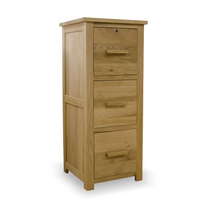 Opus Modern Oak 3 Drawer Filing Cabinet